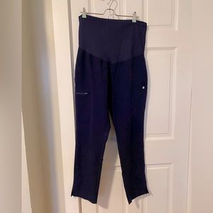 Figs Maternity Yola Skinny Scrub Pants, Navy, Large